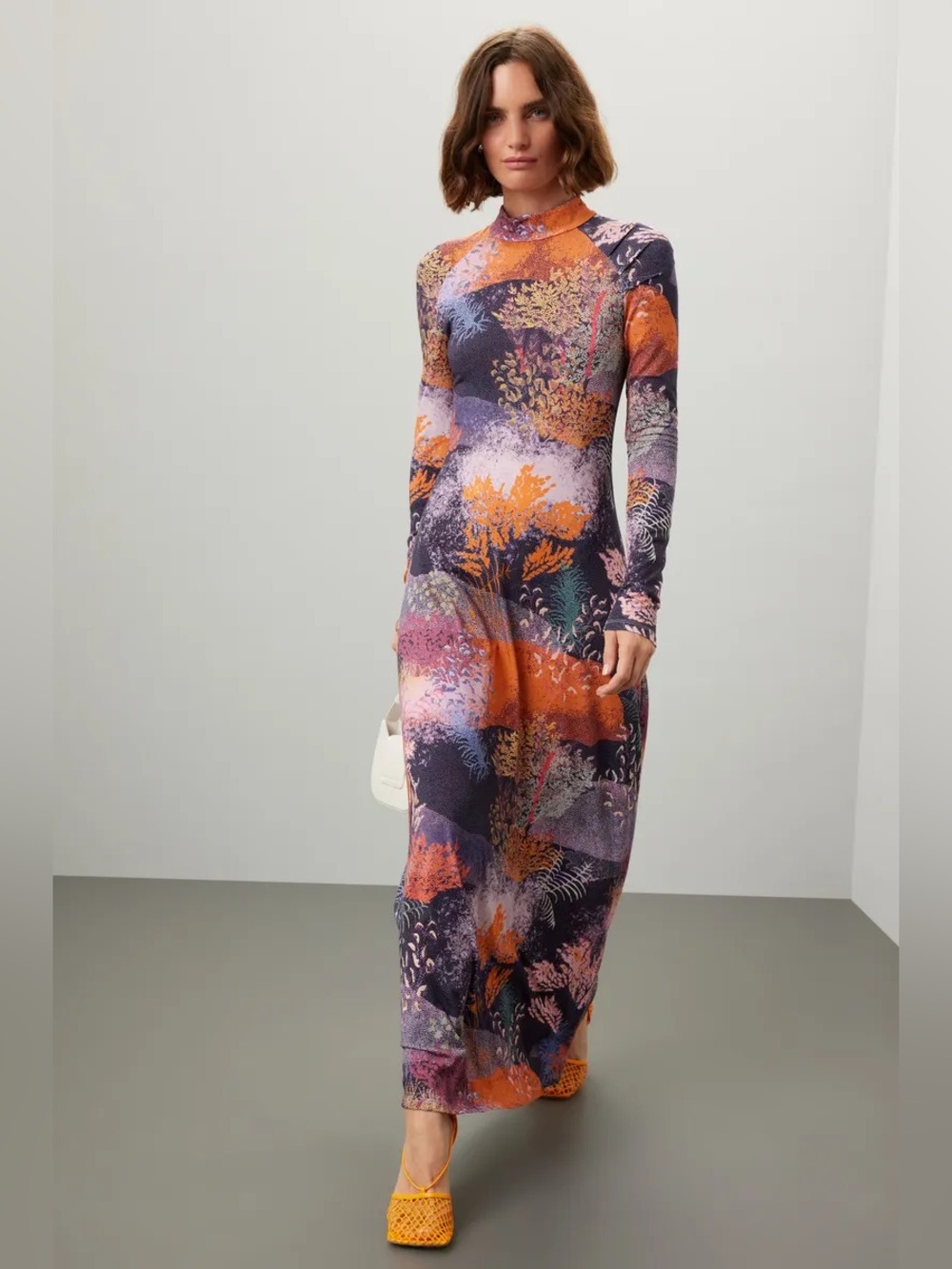 Women’s Size Large RTR Untitled In Motion Speculus Jersey Maxi Dress (0383)
